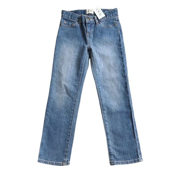 THE CHILDRENS PLACE Girls Size 5 Skinny Denim Blue Jeans Adj Waist New NWT - Picture 1 of 4